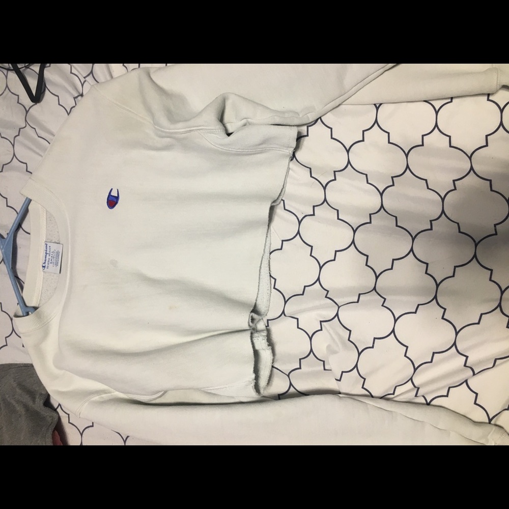 white champion croptop